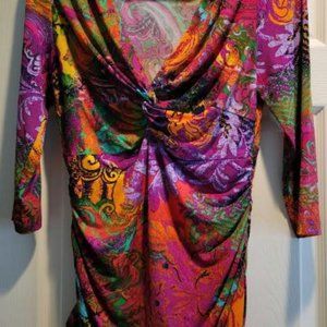 Boston Proper Multi-Colored Tunic Top
